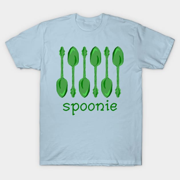 Spoonie (Green) T-Shirt by KelseyLovelle